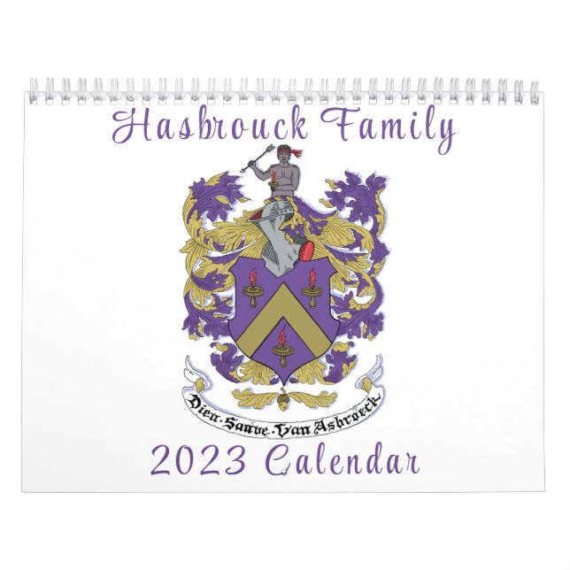 Hasbrouck Family Wall Calendar 2023 (Cover)