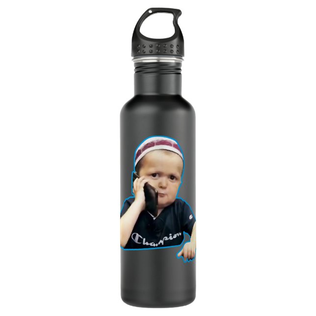 Hasbulla heart collage Classic T Shirt 710 Ml Water Bottle (Front)