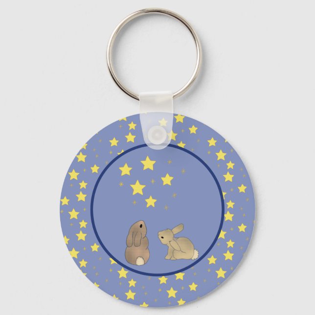 Häschen und Sterne Key Ring (Front)