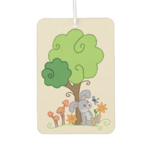 Hase unterm Baum Runder Pappuntersetzer Car Air Freshener