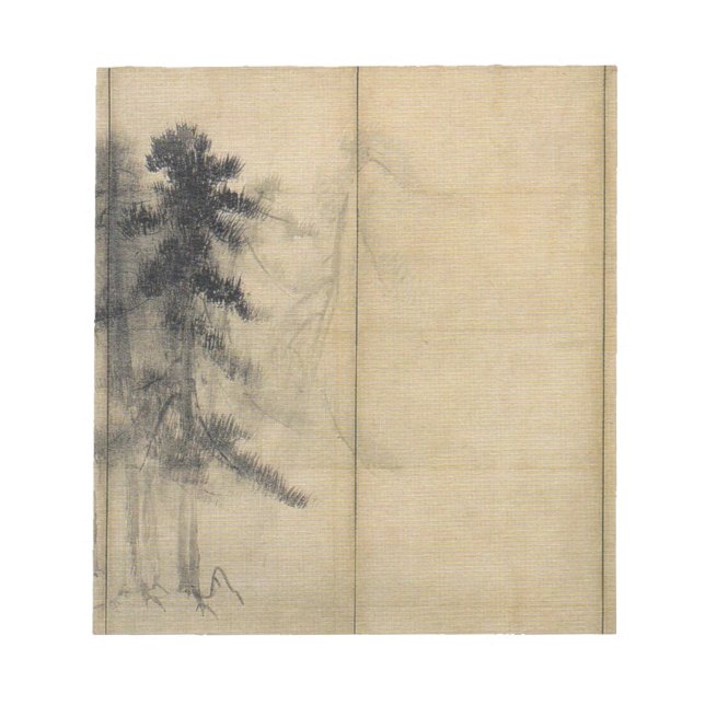 Hasegawa Tōhaku Pine Trees Notepad (Front)