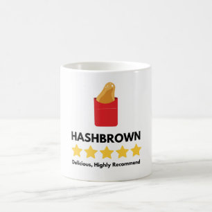 hash brown fast food lover coffee mug