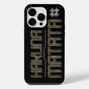 Hashtag 3D Hakuna Matata Beautiful Amazing Text iPhone 14 Pro Max Case