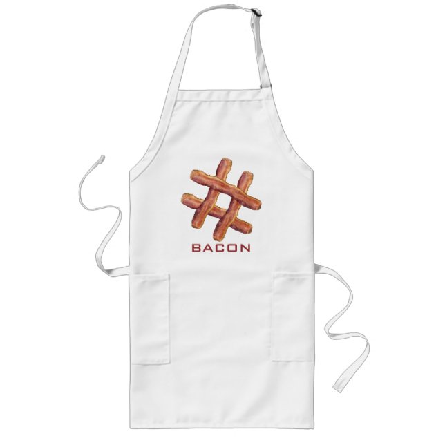 Hashtag Bacon Long Apron (Front)