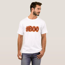 Hashtag BOO Orange Chrome Balloon Halloween Graphi