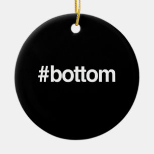 HASHTAG BOTTOM CERAMIC TREE DECORATION
