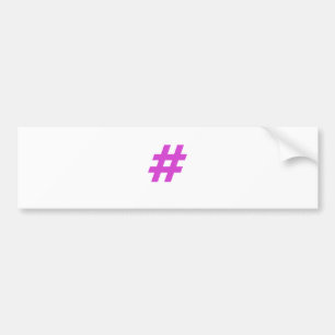 Hashtag Bumper Sticker
