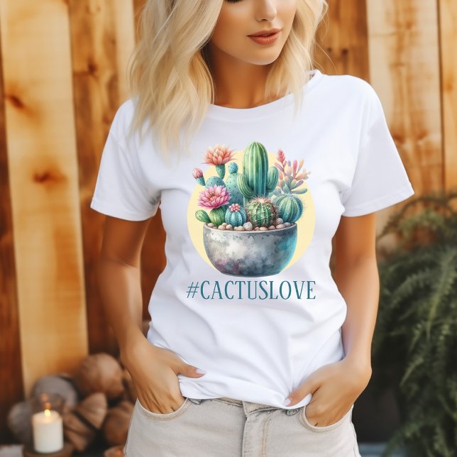 Hashtag Cactuslove Women's T-Shirt (Creator Uploaded)