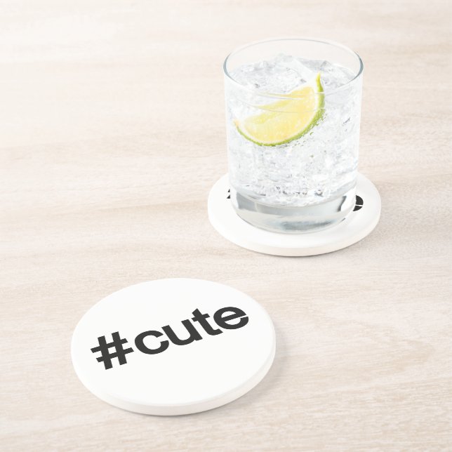 Hashtag # Cute Coaster (Side)
