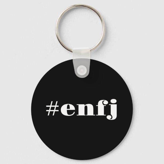 hashtag enfj personality pride key ring (Front)