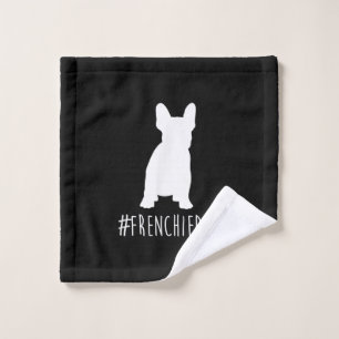 hashtag frenchie dad french bulldog dad gift wash cloth
