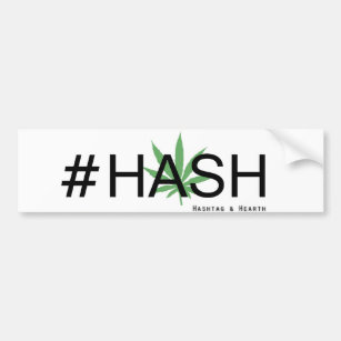 Hashtag & Hearth #Hash Bumper Sticker