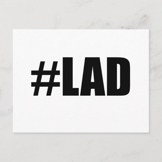 Hashtag Lad Postcard (Front)
