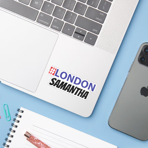 Hashtag London First Name with Black Typography