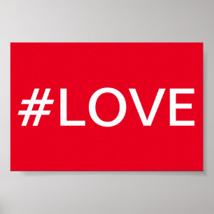 Hashtag Love Poster