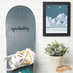 Hashtag #   Modern Minimalist Social Media Board
