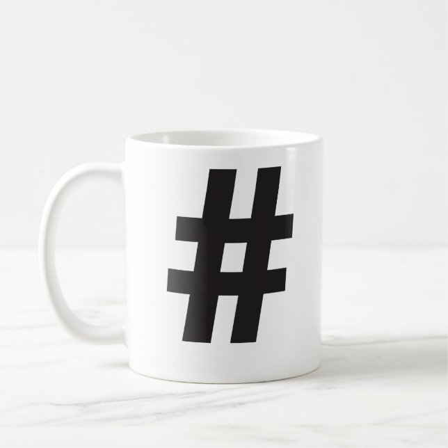 Hashtag Mug (Left)