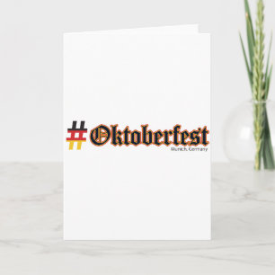 Hashtag Oktoberfest Card