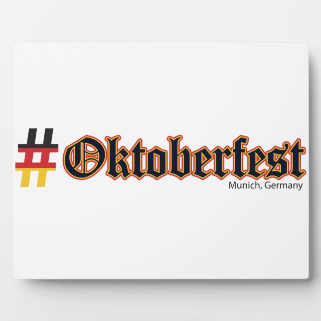 Hashtag Oktoberfest Plaque (Front)