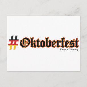 Hashtag Oktoberfest Postcard