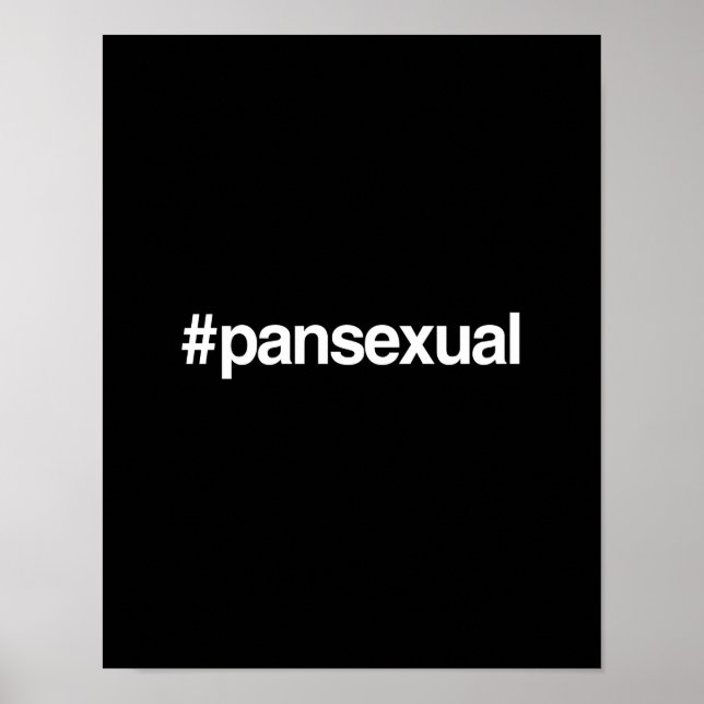 HASHTAG PANSEXUAL POSTER (Front)