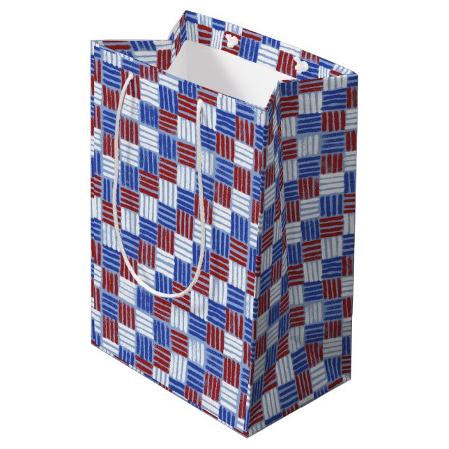 Hashtag Patriotic Gift Bag (Back Angled)