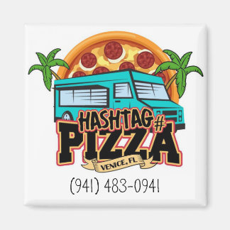 Hashtag Pizza Ordering Magnet