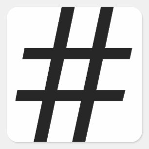Hashtag Sticker