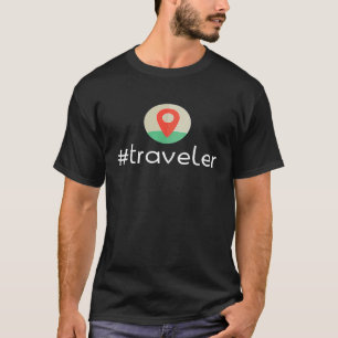 Hashtag traveller t shirt Travel camping outdoor t