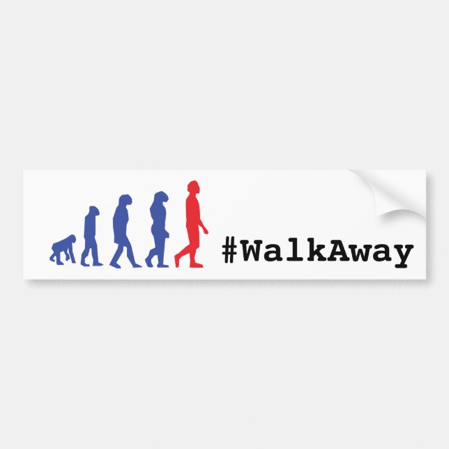 Hashtag WalkAway Movement Conservative Evolution Bumper Sticker (Front)