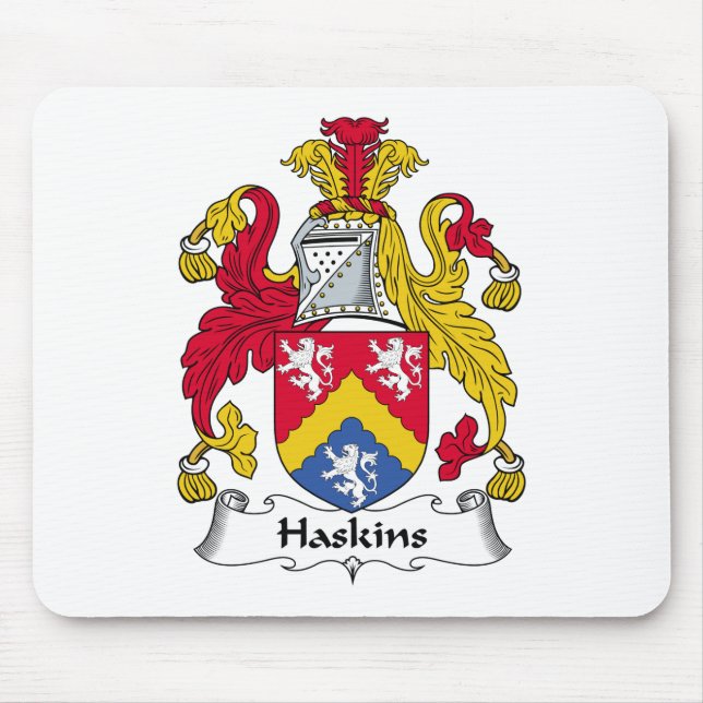 Haskins Family Crest Mouse Pad (Front)