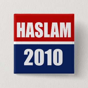 HASLAM 2010 15 CM SQUARE BADGE