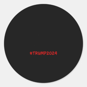Hasn't She Done It Funny Kamala Harris Trump Quote Classic Round Sticker