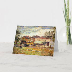 Hassam - End of the Trolley Line, Oak Park, IL Card