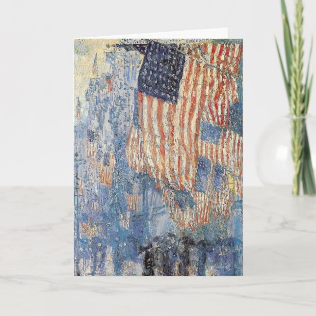 Hassam’s Avenue in the Rain Card (Front)