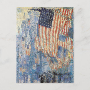 Hassam’s Avenue in the Rain Postcard