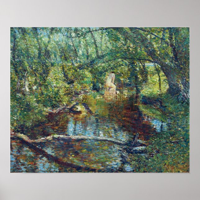 Hassam - Sunlight Brook 1908 Poster (Front)