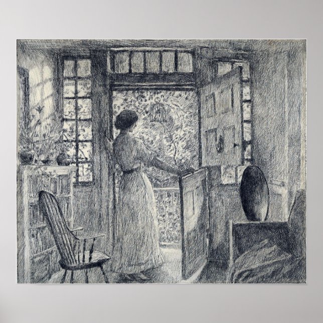 Hassam - The Dutch Door (Holley House Cos Cob) Poster (Front)