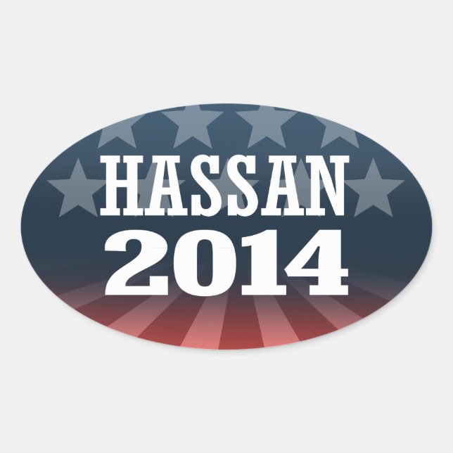 HASSAN 2014 OVAL STICKER (Front)