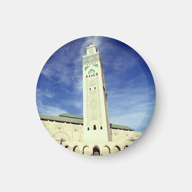 hassan mosque minaret magnet (Front)