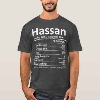 HASSAN Nutrition Funny Birthday Personalised T-Shirt