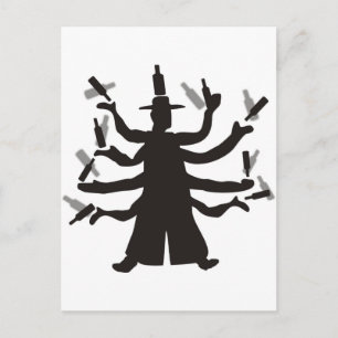 Hassidic Bottle Dance Postcard