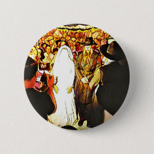 Hassidic Wedding 6 Cm Round Badge