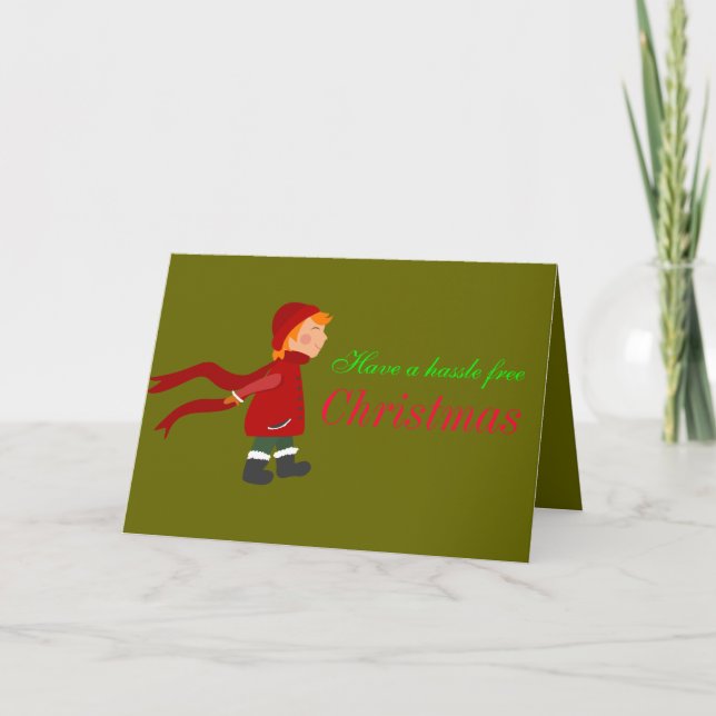 Hassle free Christmas Card (Front)