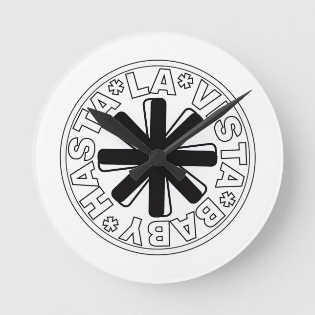 Hasta la vista, baby! round clock (Front)