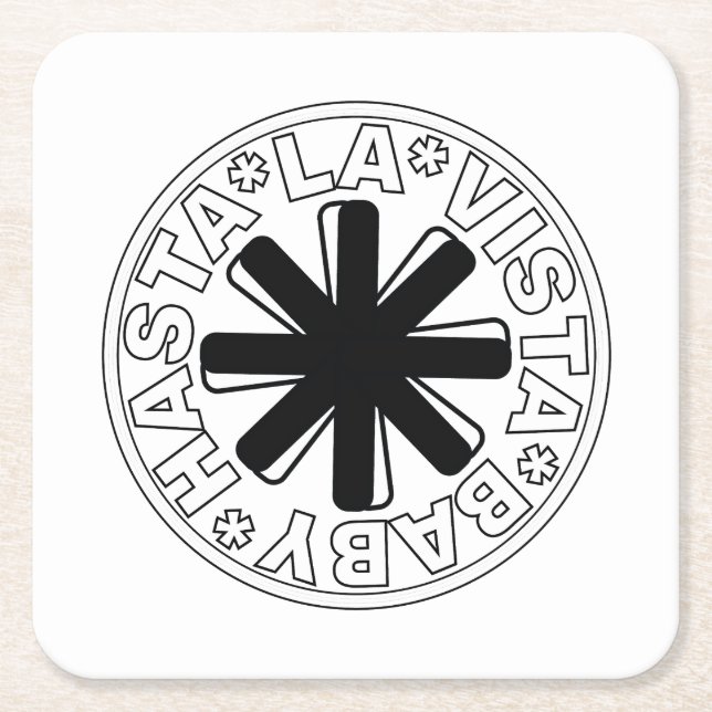 Hasta la vista, baby! square paper coaster (Front)