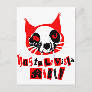 HASTA LA VISTA KITTY POSTCARD