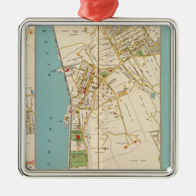 Hastings, Dobbs Ferry, Irvington Metal Ornament (Front)