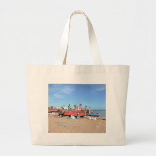 Hastings Fishing Boat Large Tote Bag