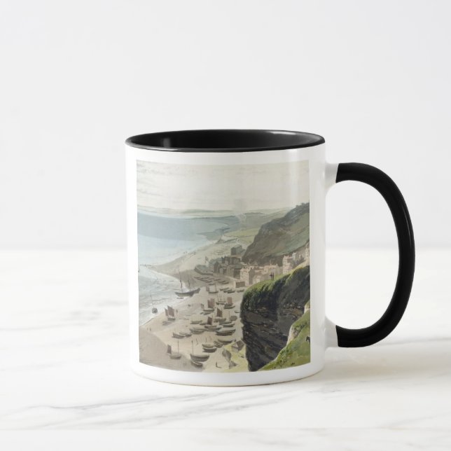 Hastings, from the East Cliff, from 'A Voyage Arou Mug (Right)
